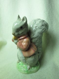 Royal Albert F Warne Beatrix Potter Timmy Tiptoes Squirrel Figurine 
