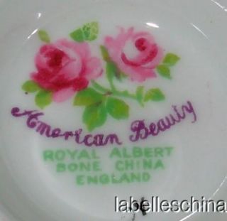   is from royal albert s discontinued 1990 american beauty collection