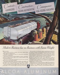 1937 Alcoa Aluminum Truck Gas Business Construction Car