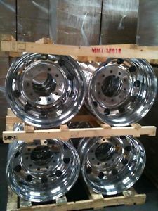 19 5 ALCOA WHEELS RIMS FORD F450 FORD F550 DUALLY TRUCK SET OF 4
