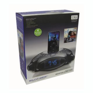   BOX SoundMaster Projection Alarm Clock AM Fm Radio w Ipod Docking Sta