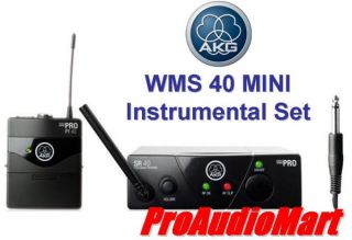 AKG WMS40 Mini Instrumental Set US45B Wireless System Wms 40 New Free 