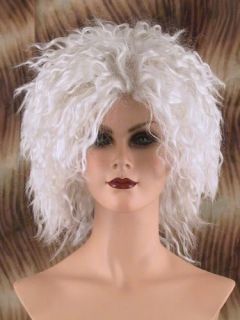 Albert Einstein Shaggy White Costume Wig Mad Professor