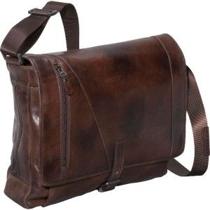 dr koffer fine leather rustic messenger bag brown