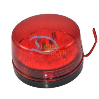 12 Volt Security Systems Alarm Strobe Light Siren Red K