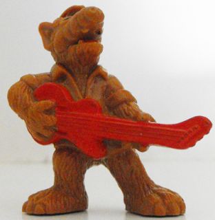 ALF Figurine with Red Guitar 1988 Vintage Plastic Figure 2 inches Tall 