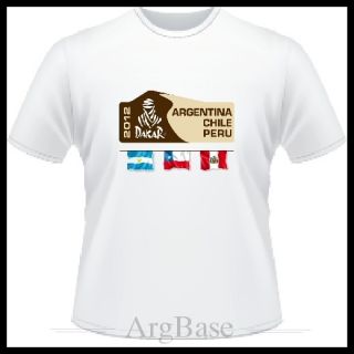 Rally Dakar 2012 Argentina Chile Peru T Shirt All Sizes s 4XL