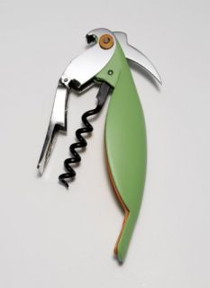 New A Di Alessi Parrot Sommelier Style Corkscrew Green