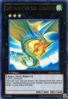 Yugioh GENF EN043 Leviair The Sea Dragon x1 VLP Ultra RARE 1st Edition 