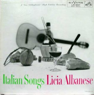 licia albanese italian songs label rca victor records format 33 rpm 12 