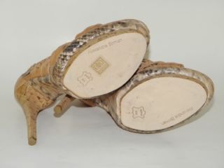 Alexandre Birman Woven Python Platform Sandal Shoe 7