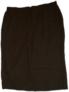 Womens Linen Skirt Long Olive Green Jones New York Plus Size 22 22W 