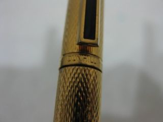 Alfred Dunhill Gold Plate Barley Finish Ballpoint Pen