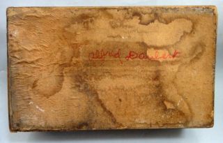 1920 Antique Early Wood Alfred Daubert Dresser Box Handmade Signed 
