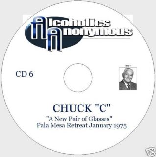 Alcoholics Anonymous Speaker Chuck C 6 Audio CDS
