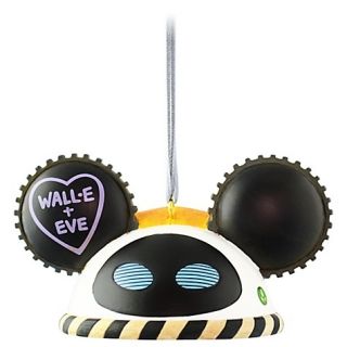 Disney Parks Wall E and Eve Mickey Ear Hat Ornament Limited Edition 