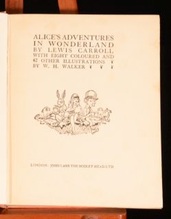 C1907 Alices Adventures in Wonderland Lewis Carroll Illustrated 