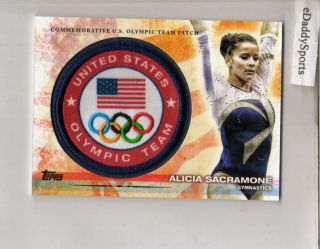 Alicia Sacramone Gymnastics 2012 Topps US Olympic Team Patch ULP As 