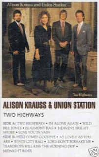 Krauss Alison Highways Country Bluegrass New RARE Tape 011661026544 