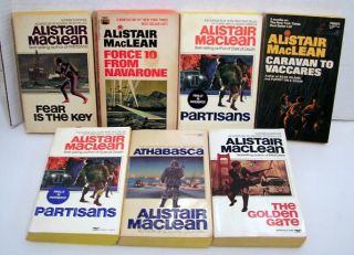 Lot 7 Novels Alistair MacLean Partisans Athabasca Etc