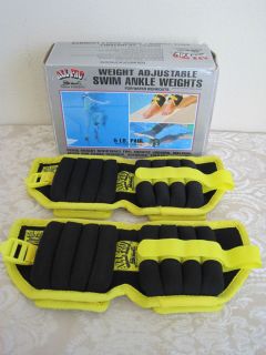 All Pro Weight Adjustable Swim Ankle Weights 5 lb pair ~ For water 