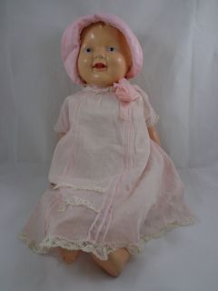 Early Composition and Cloth Doll Madame Alexander Big Baby