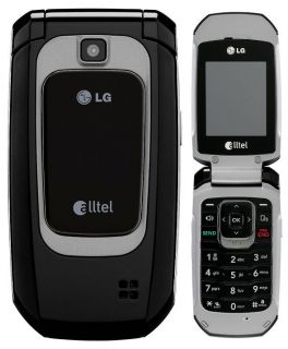 New LG AX310 Black Alltel Cellular Flip Phone w BT GPS Camera SMS And 