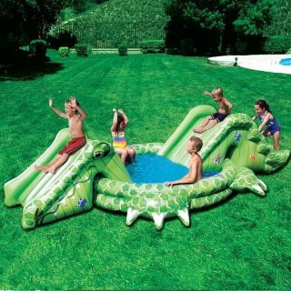 Banzai Slide N Splash Alligator Pool