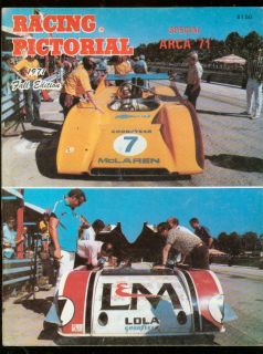 Racing Pictorial Fall 1971 USAC Arca Cra Can Am Sprints