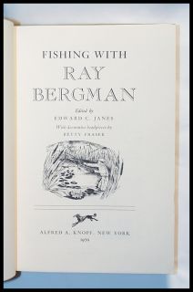 VINTAGE 1970 FISHING WITH RAY BERGMAN HARDBACK BOOK EXCELLENT 