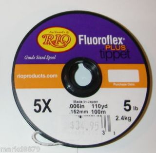 Rio Fluoroflex Plus Tippet 4X Fluorocarbon 110 Yard