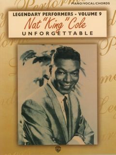 Unforgettable Nat King Cole Piano Vocal Chords Book