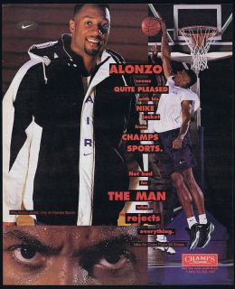 1996 Nike Coat Shoes Alonzo Mourning Basketball Ad