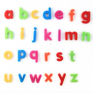 26pcs Multi Color Small Letters Alphabet Magnetic Fridge Sticker for 