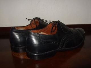 Allen Edmonds Chester Black Leather Wingtip Oxford Shoes Mens Sz.13 D