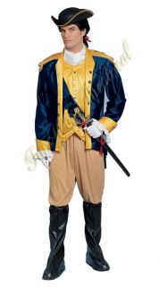 Patriot Halloween Costume Colonial American Uniform Outfit Adult Men 