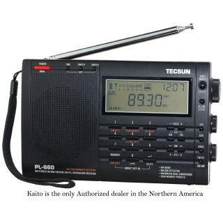 TECSUN PL660 Am FM SW Air SSB Synchronous Radio Black