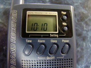   Mini 300 World Band Am FM SW Radio Receiver Metallic Blue