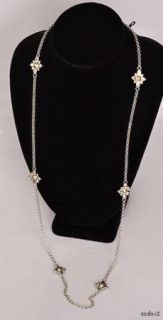 New KONSTANTINO 18K SS Althea 36 Floral Necklace