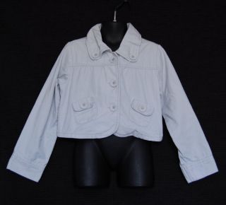 Hanna Andersson Child Girl Blue Cropped Jacket Size 120 6 7 Kids 