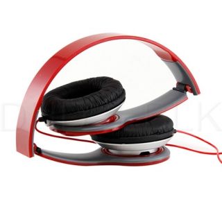 New Red 3 5mm Headphone for iPod Phone PC  MP4 MP5 Earphone Earbuds 