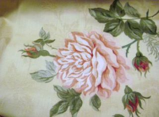 Waverly Ambridge Rose Fabric Discontinued 3 Yards Shabby Rose Floral 