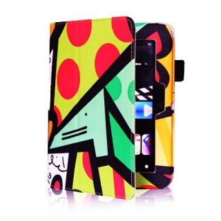 Kindle Fire HD 7 inch Leather Case Cover Car Charger Cable Stylus 