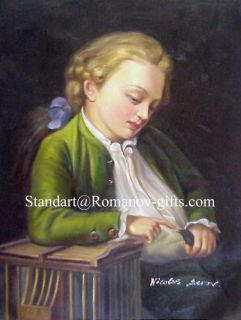 Oil Painting of Wolfgang Amadeus Mozart as A Child