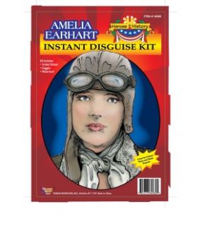 Amelia Earhart Helmet Goggles Scarf Adult Costume Kit
