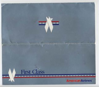 american airlines first class ticket jacket