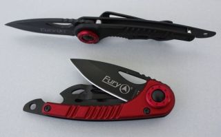 American Firebird Aluminium Handle Folding Knife Red