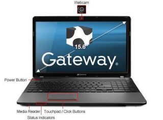 Gateway NV55S09U AMD A6 3400M Quad Core 1 4GHz 4GB 500GB WiFi HDMI 