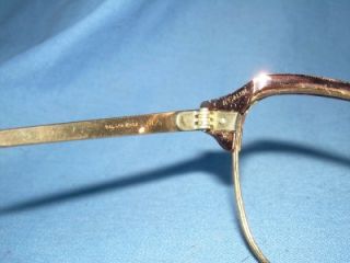 Vintage B L Eyeglasses Cateye Sunglasses 12K GF Gold Aluminum RX 