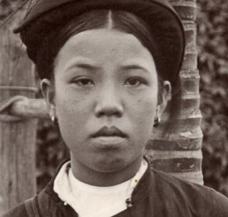Annamite Woman Indochina French Occupation Vietnam Old Photo Tong Sing 